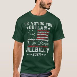 Camiseta Votaré por la bandera de EE. UU. de Hillbilly 2024