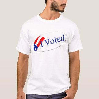 Camiseta Voté al pegatina