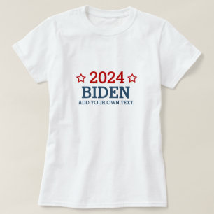 Camiseta Vote Biden 2024 - añada tu propio texto personaliz
