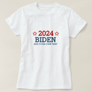 Camiseta Vote Biden 2024 - añada tu propio texto personaliz