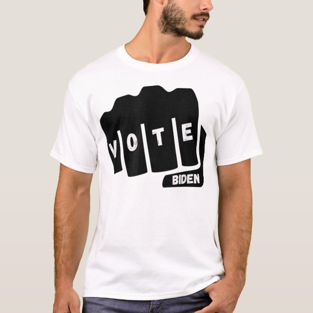 Camiseta Vote Biden Fist AntiTrump Tee (Anverso)