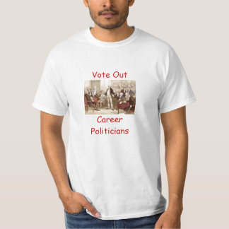 Camiseta Vote hacia fuera a los políticos de la carrera