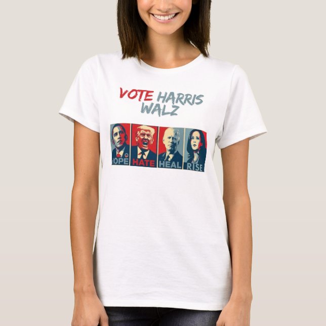 Camiseta vote harris walz (Anverso)