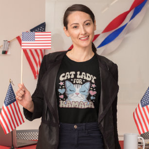 Camiseta Vote Kamala: Dama de gato muestra su apoyo