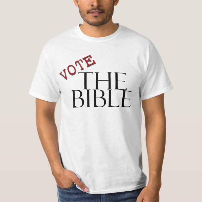 Camiseta VOTE la biblia (Anverso)