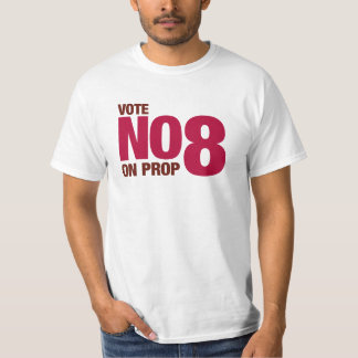 Camiseta Vote no en el asunto 8 de California