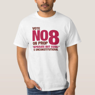 Camiseta Vote no en el asunto 8 de California