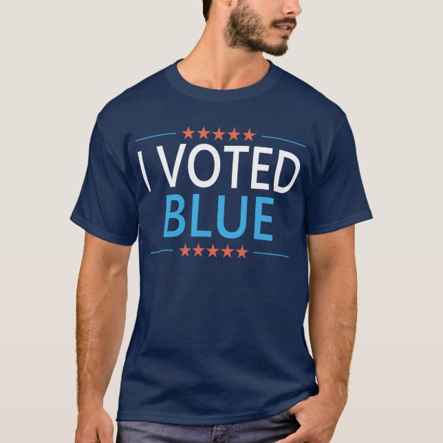Camiseta Voté por Demócrata Azul (Anverso)