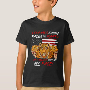 Camiseta Voté Por Leopardos Comiendo Caras Fiesta Raro