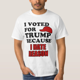 Camiseta Voté por triunfo porque odio razón