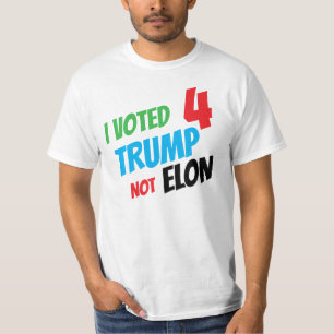 Camiseta Voté por Trump, no por Elon