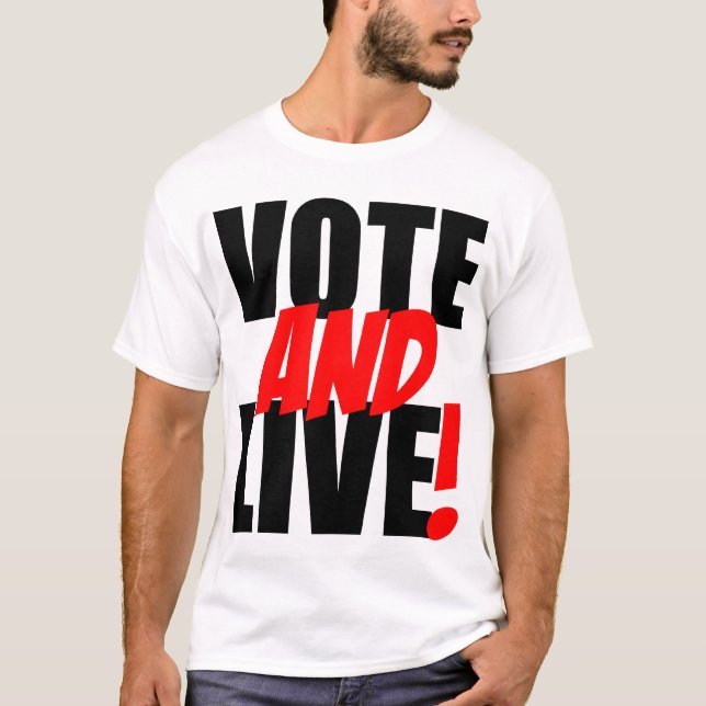Camiseta Vote y viva (Anverso)