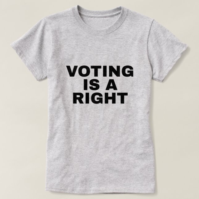 Camiseta Voting is a Right 24th Amendment Two-Sided (Diseño del anverso)
