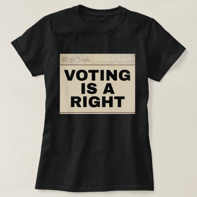 Camiseta Voting is a Right 24th Amendment Two-Sided (Diseño del anverso)