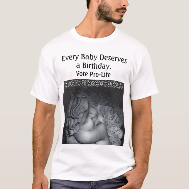 Camiseta Voto a favor de la vida Ángel Bebé Shirt (Anverso)
