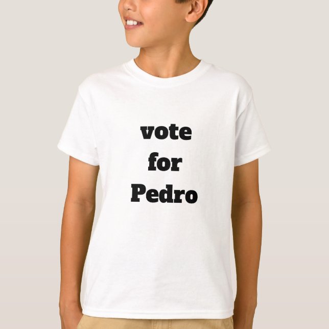 Camiseta voto a favor de Pedro (Anverso)
