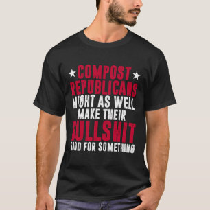 Camiseta Voto anti republicano Demócrata compost republican
