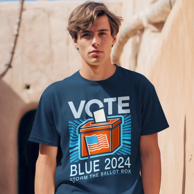 Camiseta Voto azul 2024 Votación en las elecciones presiden (Subido por el creador)