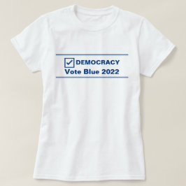 Camiseta Voto Azul Democracia Electoral 2024