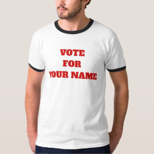 Camiseta Voto de color personalizado por su nombre político