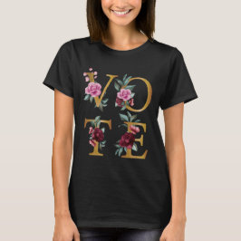 Camiseta Voto de Go Feminine Elegine Femenino con Floral de