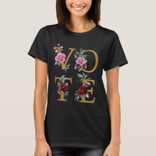 Camiseta Voto de Go Feminine Elegine Femenino con Floral de