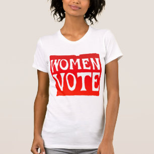 Camiseta Voto de las mujeres - rojo que rabia