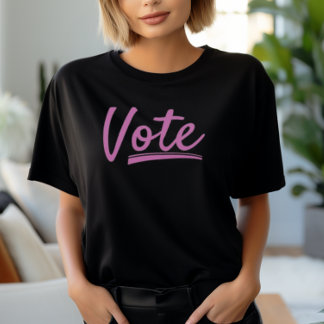 Camiseta Voto de las mujeres rosadas