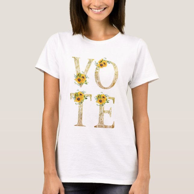 Camiseta Voto de los girasoles dorados (Anverso)