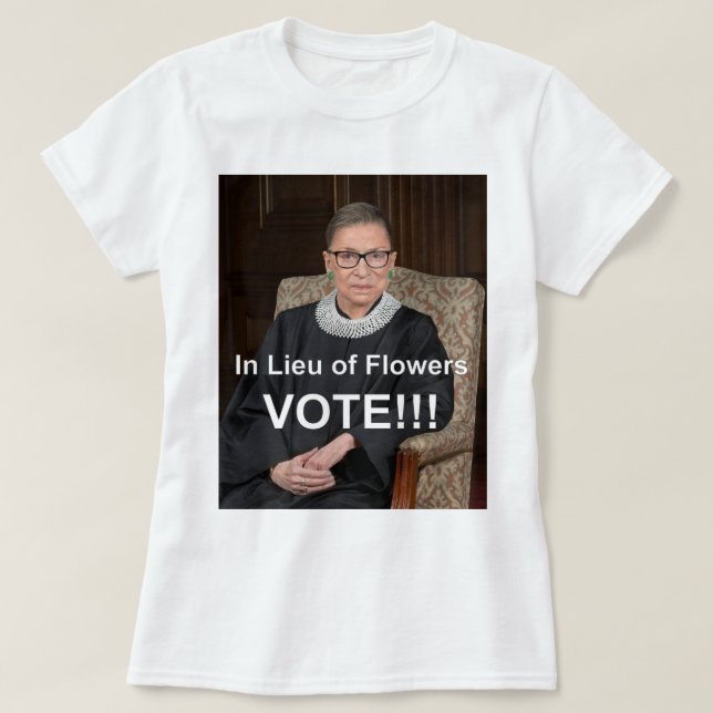 CAMISETA VOTO DE RBG RUTH BADER GINSBURG (Diseño del anverso)