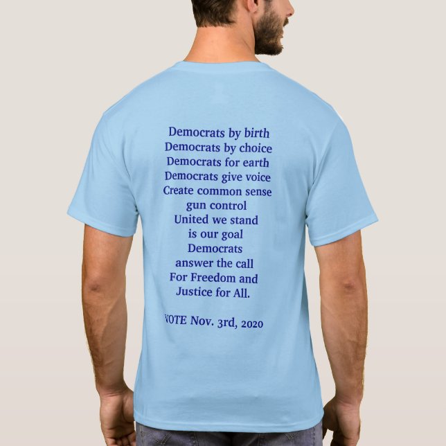 Camiseta Voto demócrata (Reverso)