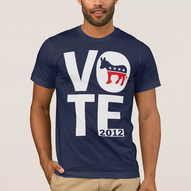 Camiseta Voto Demócrata 2012 (Anverso)