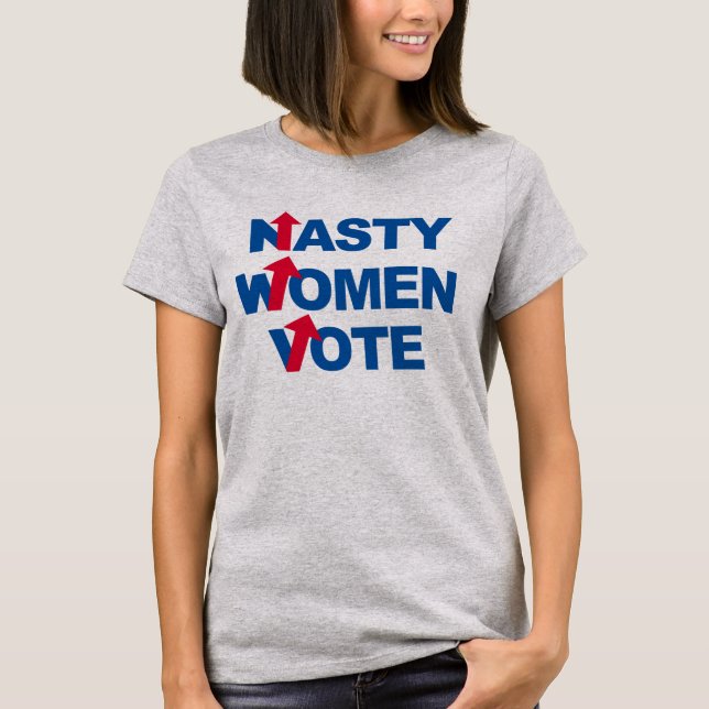 CAMISETA VOTO DESAGRADABLE DE LAS MUJERES (Anverso)