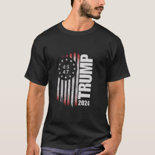 Camiseta Voto electoral de Donald Trump 2024 45 47 american