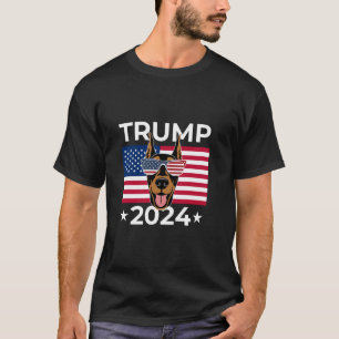 Camiseta Voto electoral estadounidense Trump 2024 Perro Dob