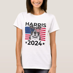 Camiseta Voto Electoral Kamala Harris 2024 Pitbull Dog Usa 