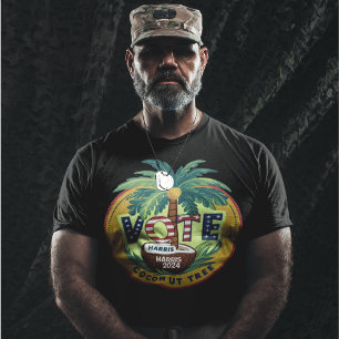 Camiseta Voto en árbol de coco por Kamala Harris