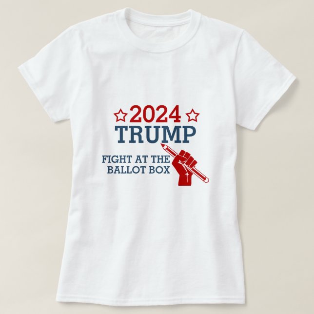 Camiseta Voto en la urna contra Trump en 2024 (Diseño del anverso)