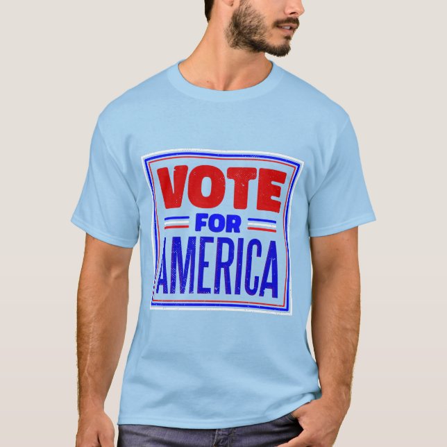 Camiseta voto en las elecciones estadounidenses (Anverso)