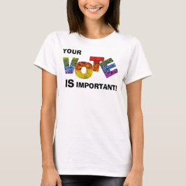 Camiseta VOTO floral colorido