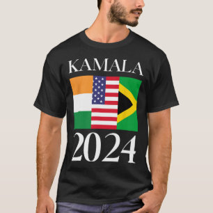Camiseta Voto Harris 2024 India Bandera Americana Jamaicana