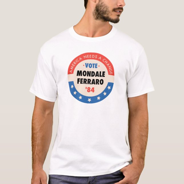 Camiseta Voto Mondale/Ferraro '84 (Anverso)