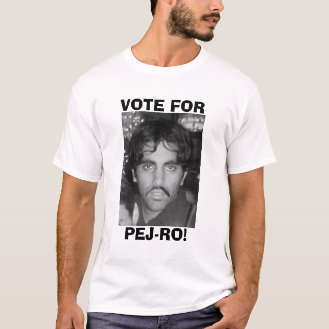 Camiseta Voto negro y blanco para el Pej-ro (Anverso)