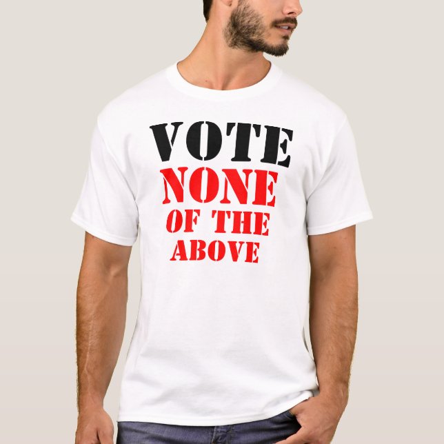CAMISETA VOTO NINGUNO DEL ANTEDICHO (Anverso)