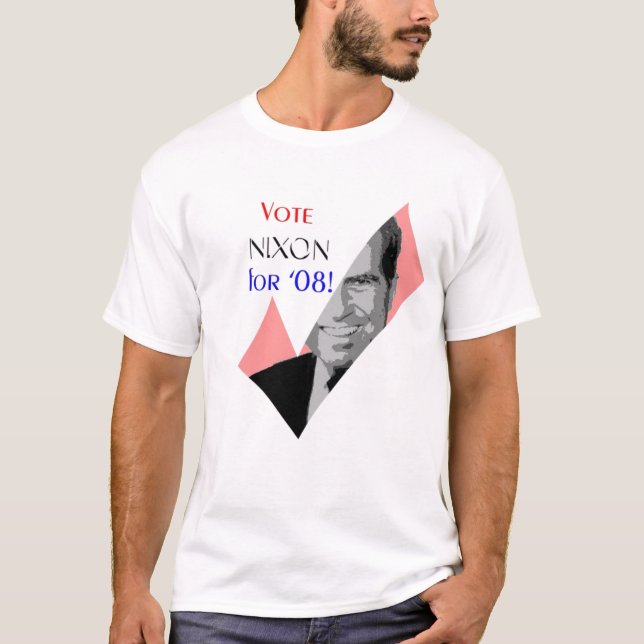 Camiseta ¡Voto NIXON para '08! (Anverso)