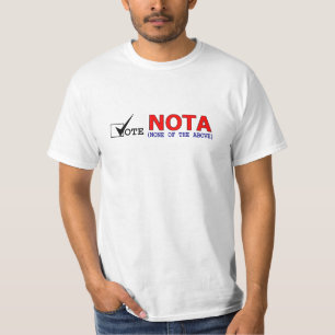 Camiseta Voto NOTA T simple