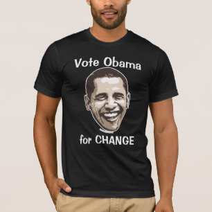 Camiseta Voto Obama para el cambio