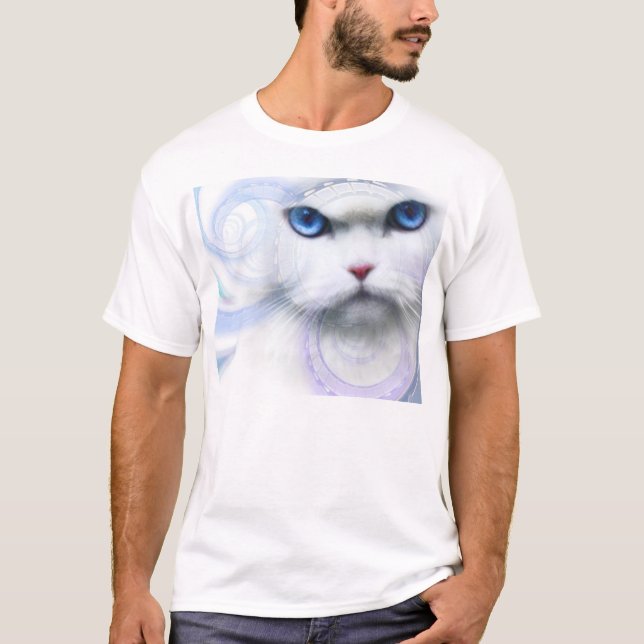 Camiseta voto observado azul fresco 2016 del gato (Anverso)
