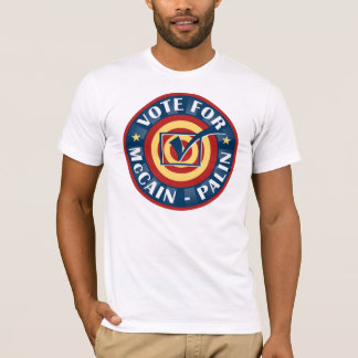 Camiseta Voto para John McCain y Sarah Palin