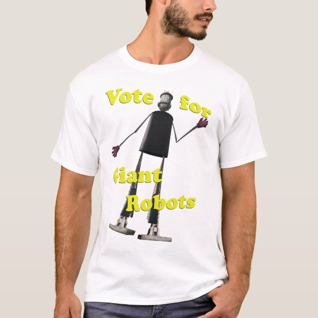 Camiseta Voto para los robots gigantes (Anverso)